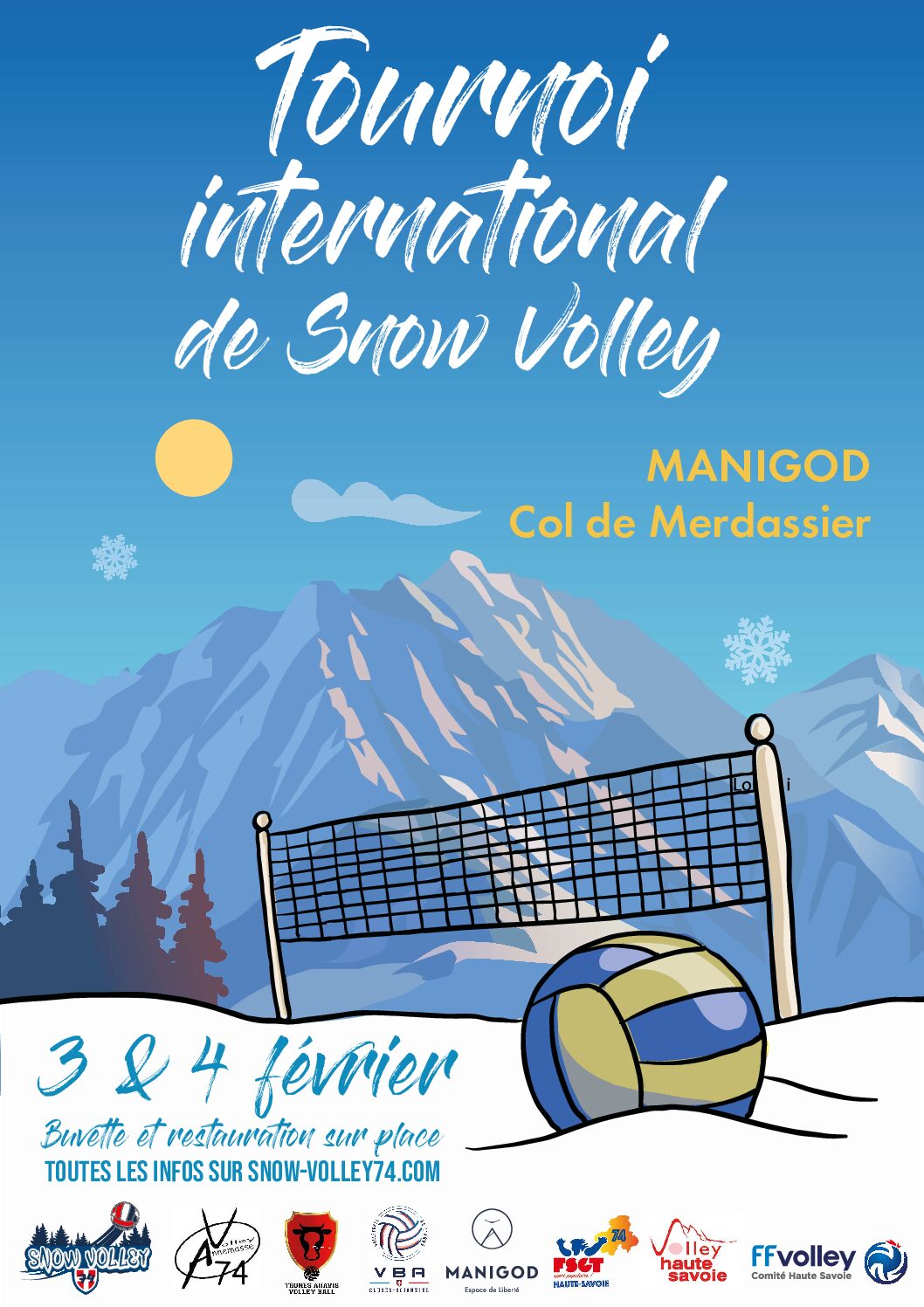 Tournoi de Snow-Volley de Manigod – 3 et 4 février 2024
